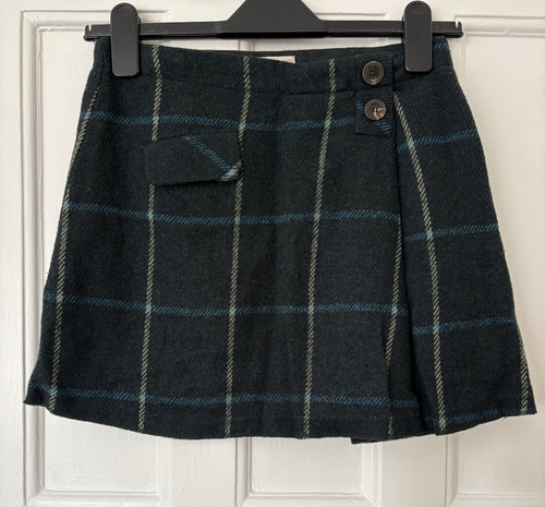 Zara tartan green mini skirt - , |