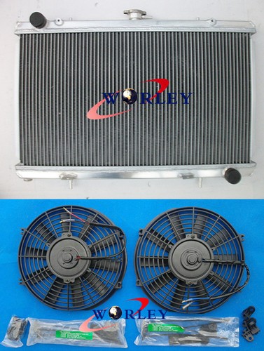 Alu radiator fan - +,