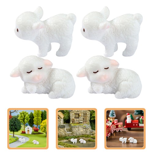 20pcs small resin sheep - resin,