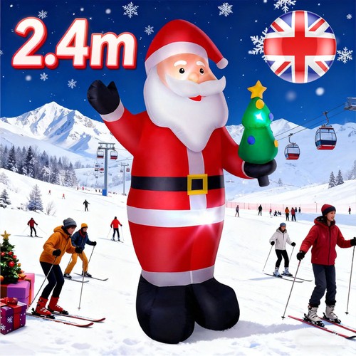 8ft christmas inflatable santa - 8ft,