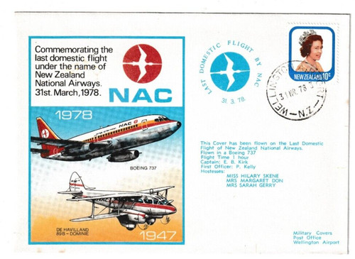 1978 flown cover - 31/3/1978, uk