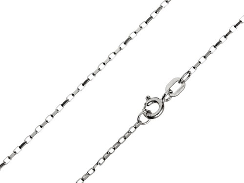 9ct white gold necklace - gold, chain