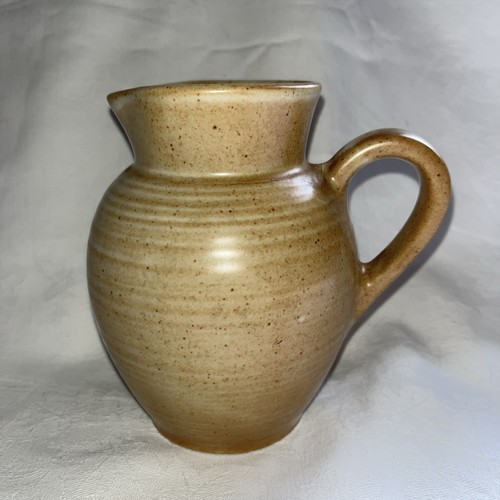 Brown stoneware jug 13cm - brown,