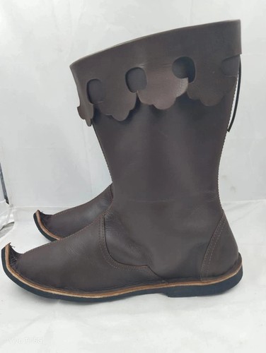 Medieval leather viking - medieval, boots