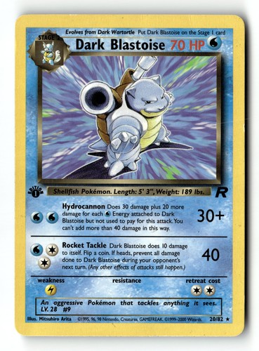 Pokemon card dark blastoise - pokemon,