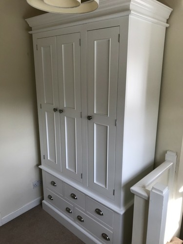 Wardrobe painted edwardian - -,