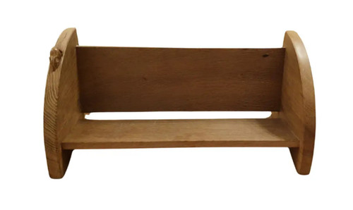 Bookrack carved oak - , by