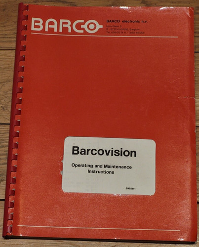 Barco vision tube - 3-tube, projector