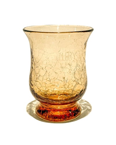 Vintage amber coloured - vintage, crackle