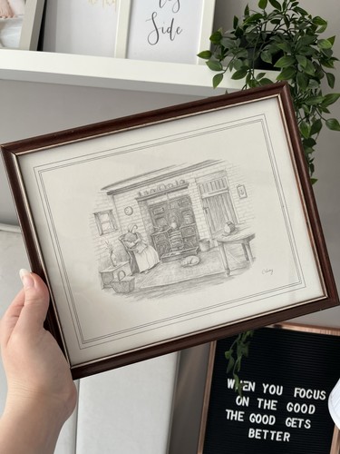 Vintage pencil drawing sketch