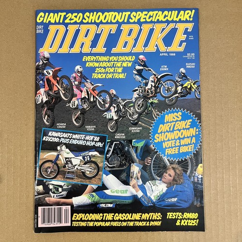 Dirt bike magazine april 1988 - dirt,