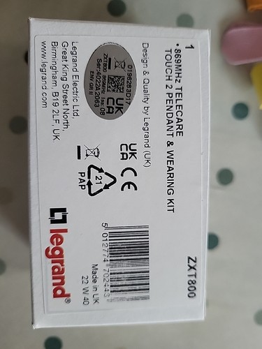 Legrand zxt800 896mhz telecare - 896mhz,