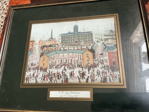 Lovely framed print v - print, "v
