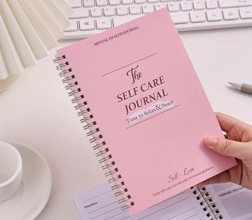 Pink self care journal - journal, 50