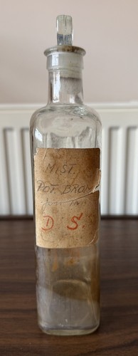 Vintage glass chemist bottle