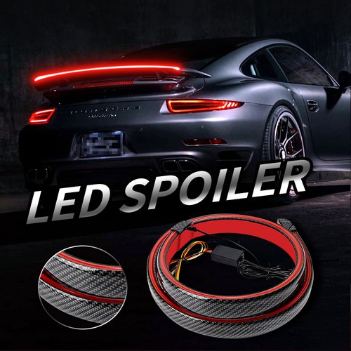 Car carbon fiber rear spoiler - carbon,