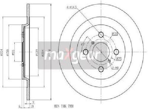 Genuine maxgear brake disc - maxgear,