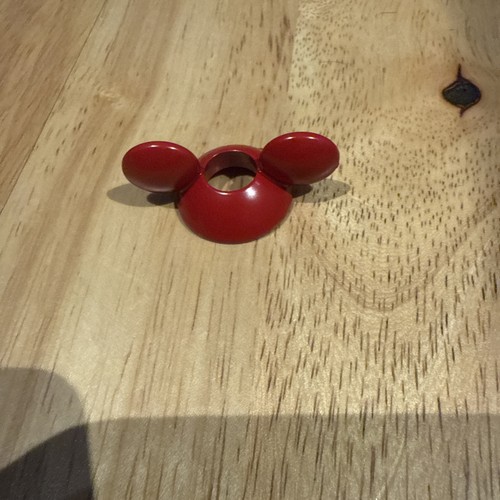 Red metal mickey mouse - red,