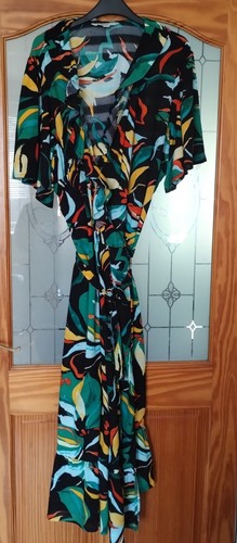 Wrap summer floral dress - floral, by