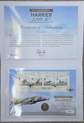 Harrier jump jet - coin, cover