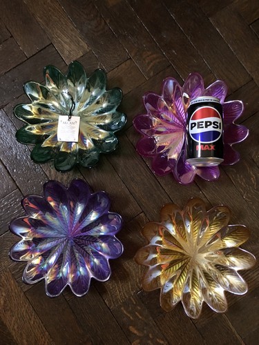 Flower plates art glass - 4,