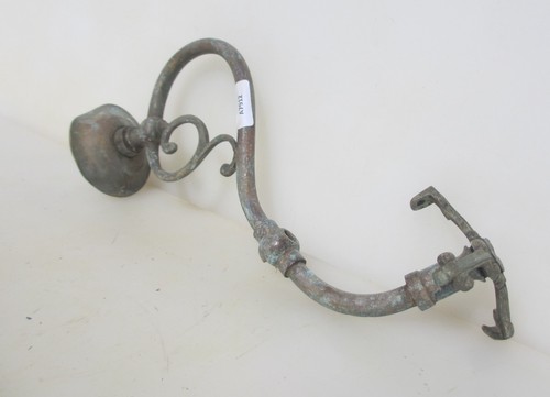 Victorian brass gas wall - brass,