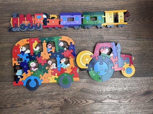 Alphabet jigsaws bus - x,