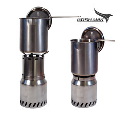 Titanium wood gasifier siphon - gasifier,