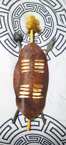 African zulu cowhide shield - zulu,