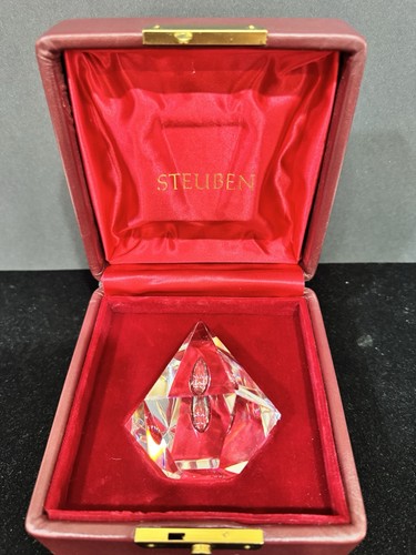 Steuben glass diamond - diamond, teardrop