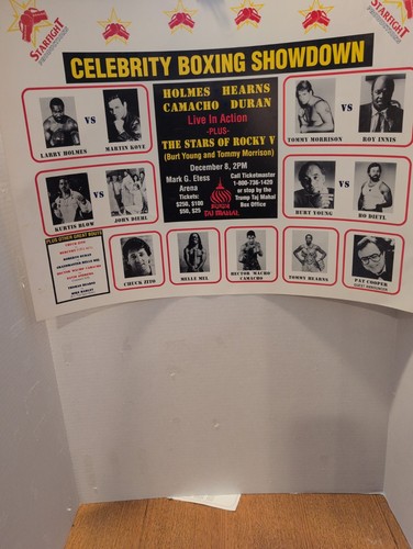 Vtg boxing poster celebrity - vtg, 'celebrity