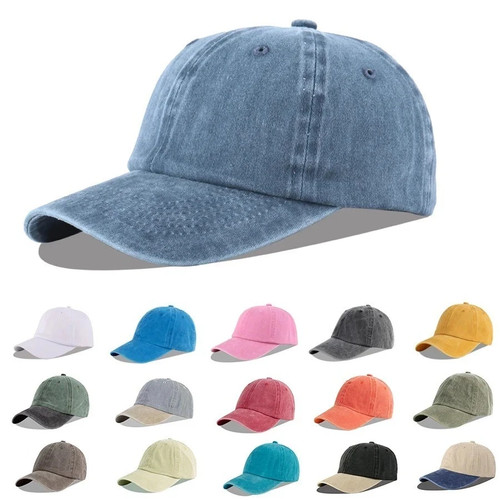 Stonewash cotton baseball - cotton, cap