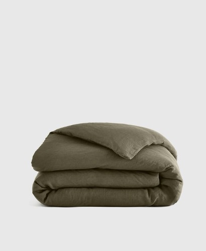 Quince european linen duvet - linen,