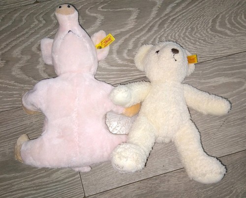 Used steiff bears pig my - &,
