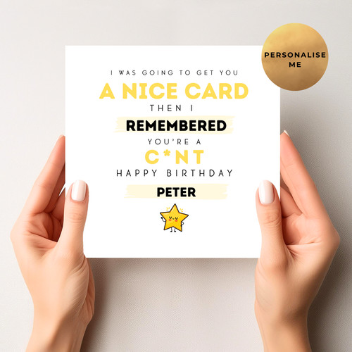 Rude birthday card funny - birthday, –