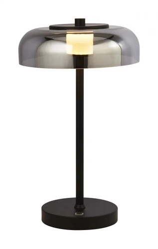 Table light black frisbee led - light,