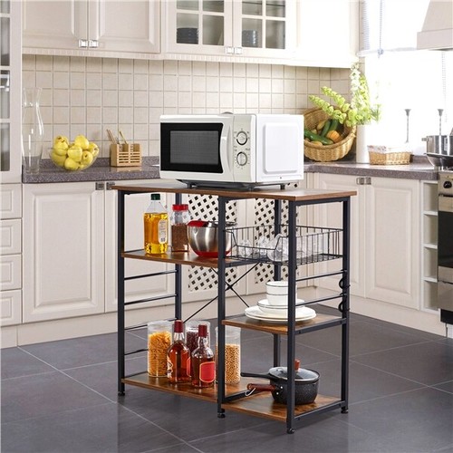 Kitchen island baker rack - kitchen,