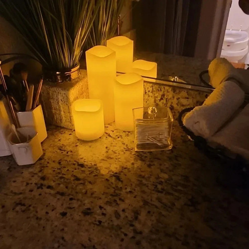 Led flameless pillar - flameless,