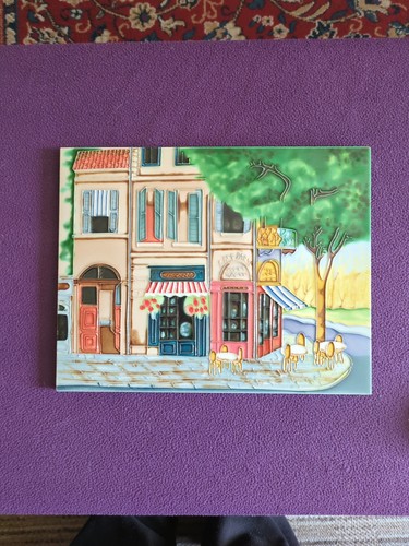 Large ceramic tile - , depicting