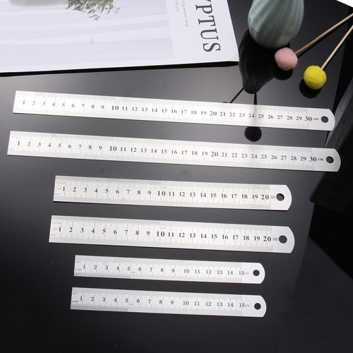 Pcs graduated steel ruler - pcs,