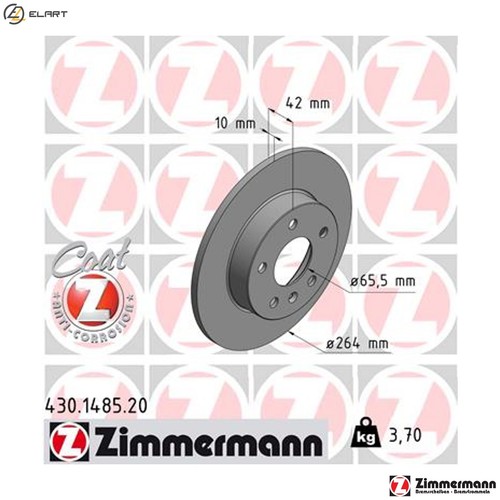 Brake disc 430 1485 - brake, for