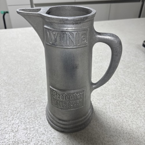 Vintage pewter pitcher - 12”,