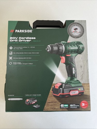 Parkside cordless drill driver - cordless,