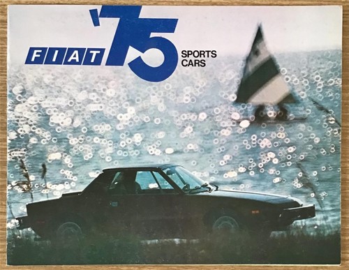 Fiat 1975 sports - car, brochure