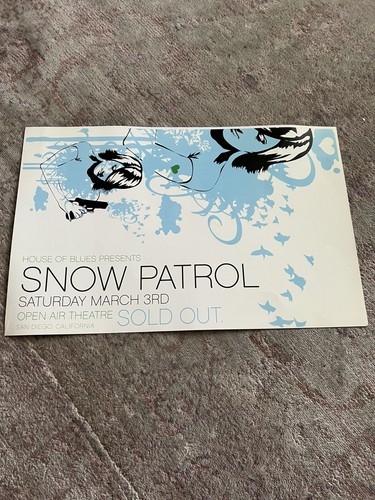 Snow patrol poster open air - snow,