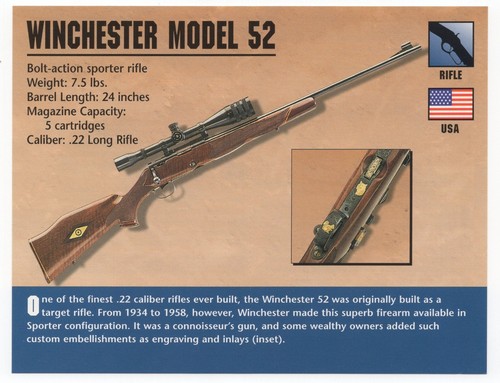 Winchester model rifle - 52,