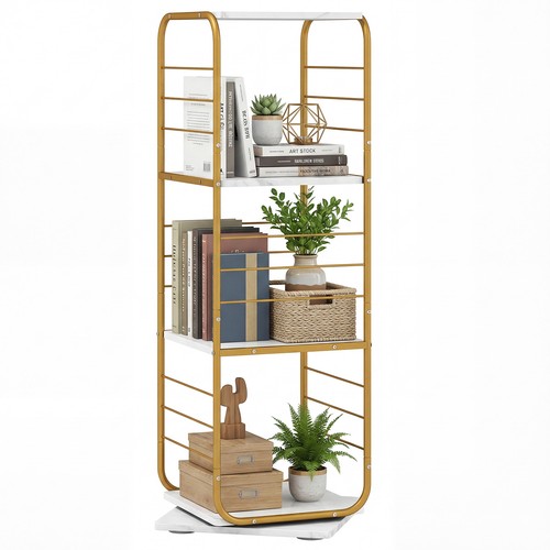 Tier rotating bookshelf - 4-tier,