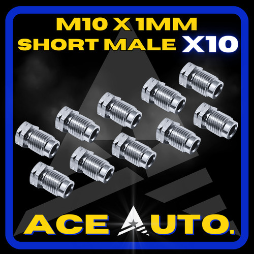 10x metric brake pipe fitting - metric,
