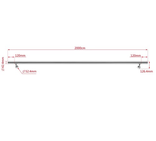 304 stainless steel handrail - 304,