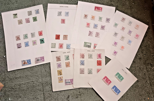 Hong kong stamps from album - kong,